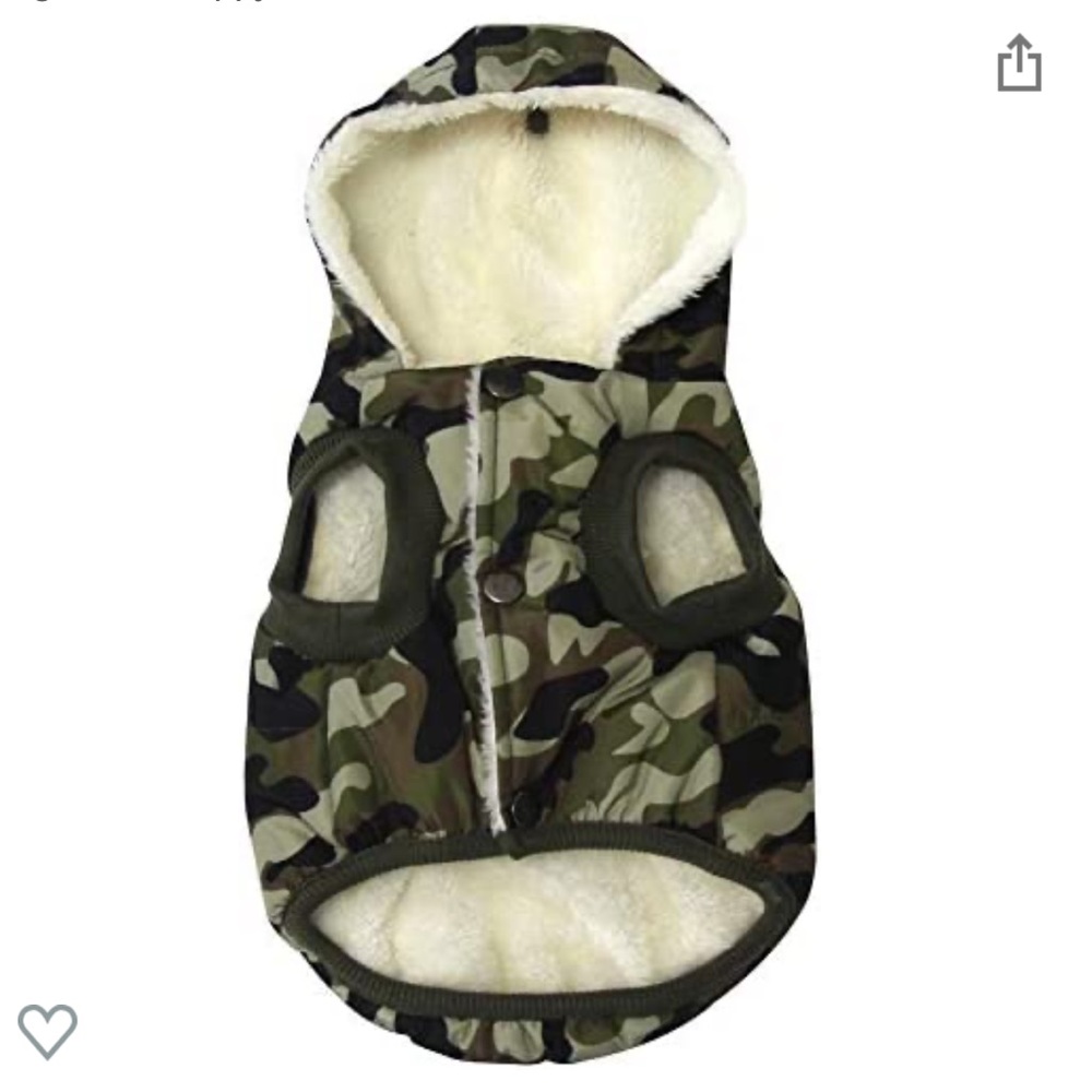 Dog Camouflage Hooded Jacket